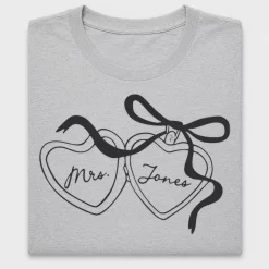 Personalized Mrs Heart Locket DTF Transfer