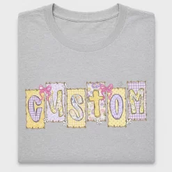 Custom Floral Patchwork DTF Transfer