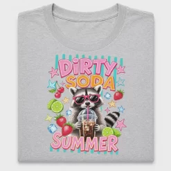 Dirty Soda Summer Raccoon DTF Transfer