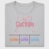 Preppy Custom Bow Name DTF Transfer