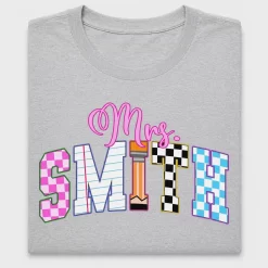 Preppy Bow Name DTF Transfer