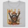 Fall Vibes Raccoon DTF Transfer
