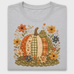 Autumn Patchwork Pumpkin DTF Transfer