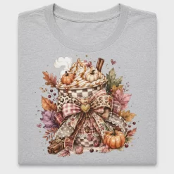 Watercolor Pumpkin Spice Latte DTF Transfer