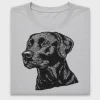 Black Labrador Rhinestone DTF Transfer