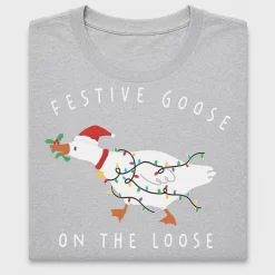 Festive Goose Christmas DTF Transfer