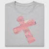 Distressed Pink Cross DTF Transfer