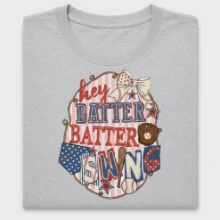 Retro Baseball Hey Batter Batter DTF Transfer