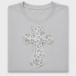 Leopard Cross Pearl DTF Transfer