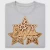 Leopard Print Stars DTF Transfer