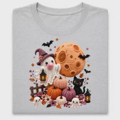 Crochet Halloween Ghost DTF Transfer
