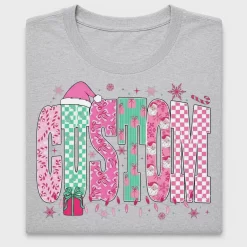 Preppy Pink Christmas DTF Transfer