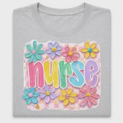Coquette Nurse Floral DTF Transfer