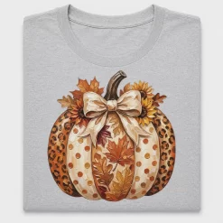 Leopard Pumpkin With Sunflowers DTF Transfer