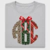 Preppy Christmas Monogram DTF Transfer