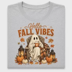 Hello Fall Vibes Ghost DTF Transfer