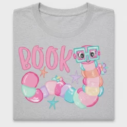 Book Lover Reading Worm DTF Transfer