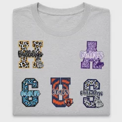 Leopard Letter Mascot DTF Transfer