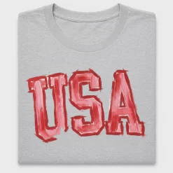 Red Distressed USA DTF Transfer