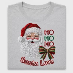 Faux Crochet Santa DTF Transfer