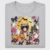 Halloween Raccoon Floral DTF Transfer