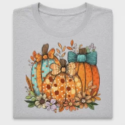 Floral Fall Pumpkin DTF Transfer