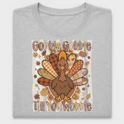 Retro Gobble Gobble Turkey DTF Transfer