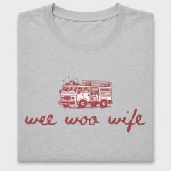 Wee Woo Wife Fire Truck DTF Transfer