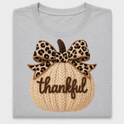 Thankful Pumpkin Leopard DTF Transfer