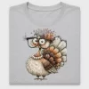 Whimsical Owl Autumn Flowers DTF Transfer