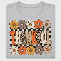 Retro Thankful Floral DTF Transfer