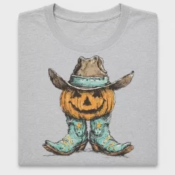 Western Pumpkin Cowboy Boots DTF Transfer