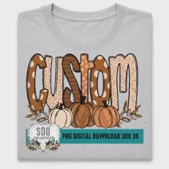 Autumn Doodle Custom Name DTF Transfer