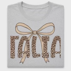 Leopard Name With Bow DTF Transfer