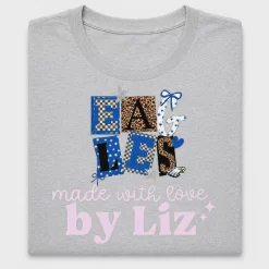 Custom Name DTF Transfer with School Spirit Letters