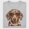 Glam Dachshund DTF Transfer