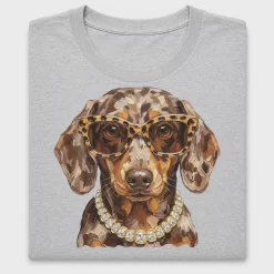 Glam Dachshund DTF Transfer