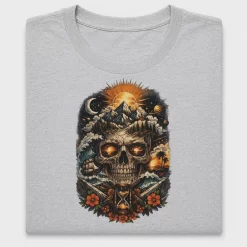 Vintage Skull Mountain DTF Transfer
