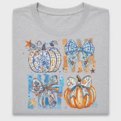 Preppy Pumpkin Bow Fall DTF Transfer