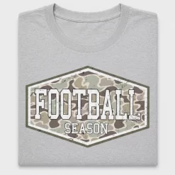 Retro Camo Football Season DTF Transfer
