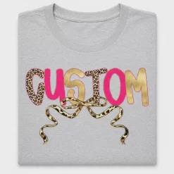 Custom Word Coquette Leopard DTF Transfer
