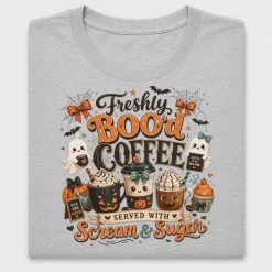 Freshly Boo'd Halloween Coffee DTF Transfer