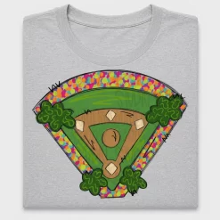 Colorful Baseball Field DTF Transfer