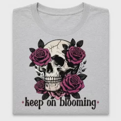 Skull Roses Keep On Blooming DTF Transfer