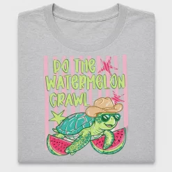 Watermelon Crawl Cowboy Turtle DTF Transfer