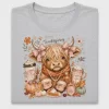 Happy Thanksgiving Highland Cow DTF Transfer
