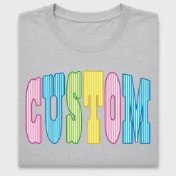 Retro Seersucker Stripes Custom Name DTF Transfer