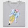 Teacher Pencil Bow DTF Transfer