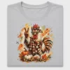Retro Fall Rooster DTF Transfer