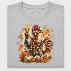Retro Fall Rooster DTF Transfer